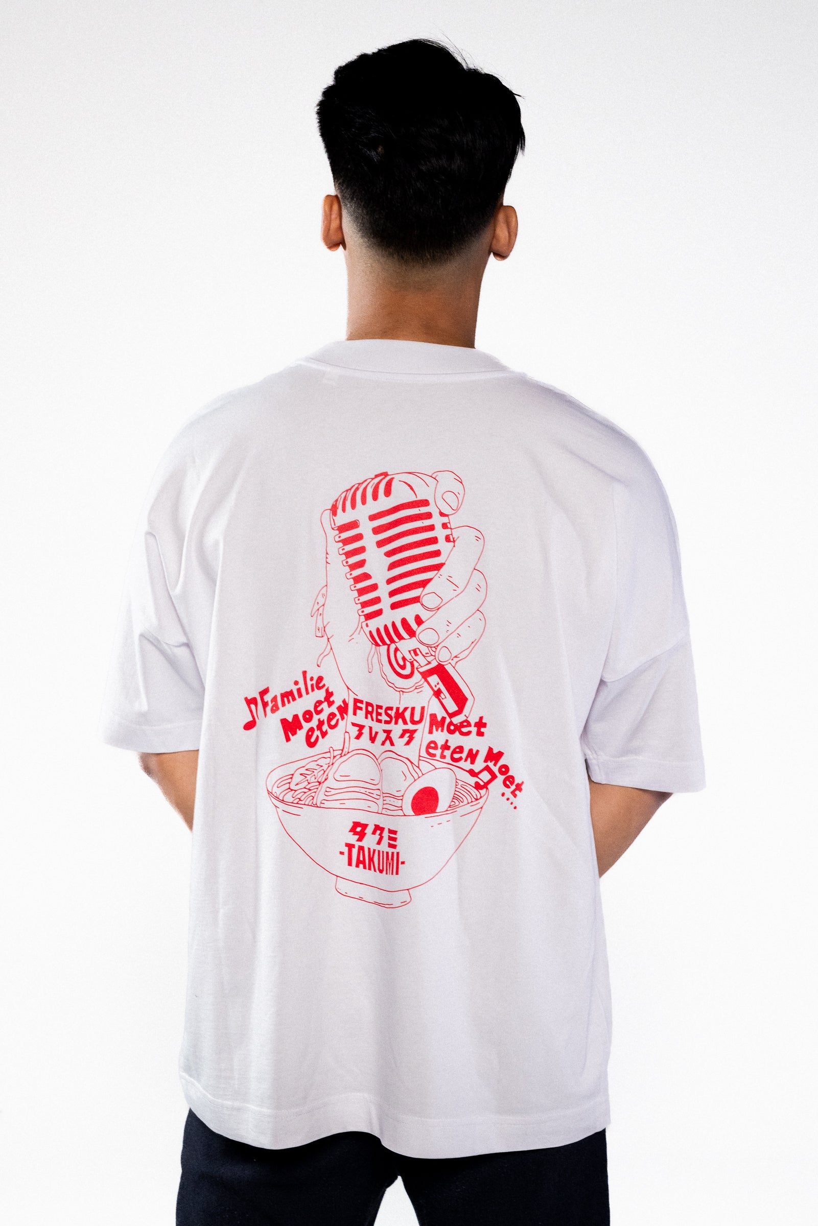 Fresku x Takumi Weißes T-Shirt, Bild 3