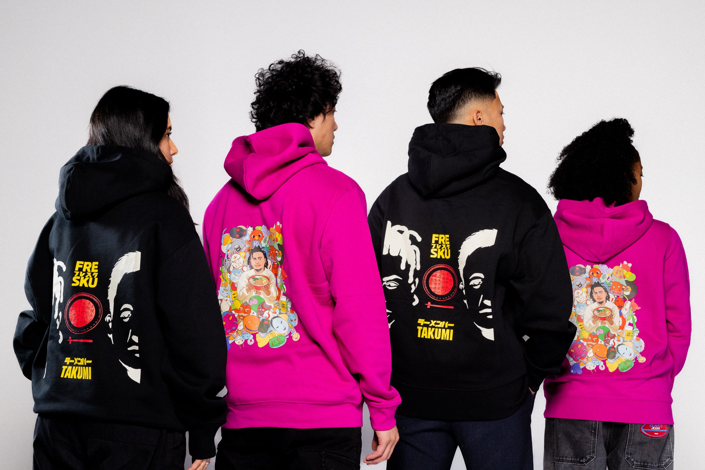 Fresku x Takumi Pinker Hoodie, Bild 6