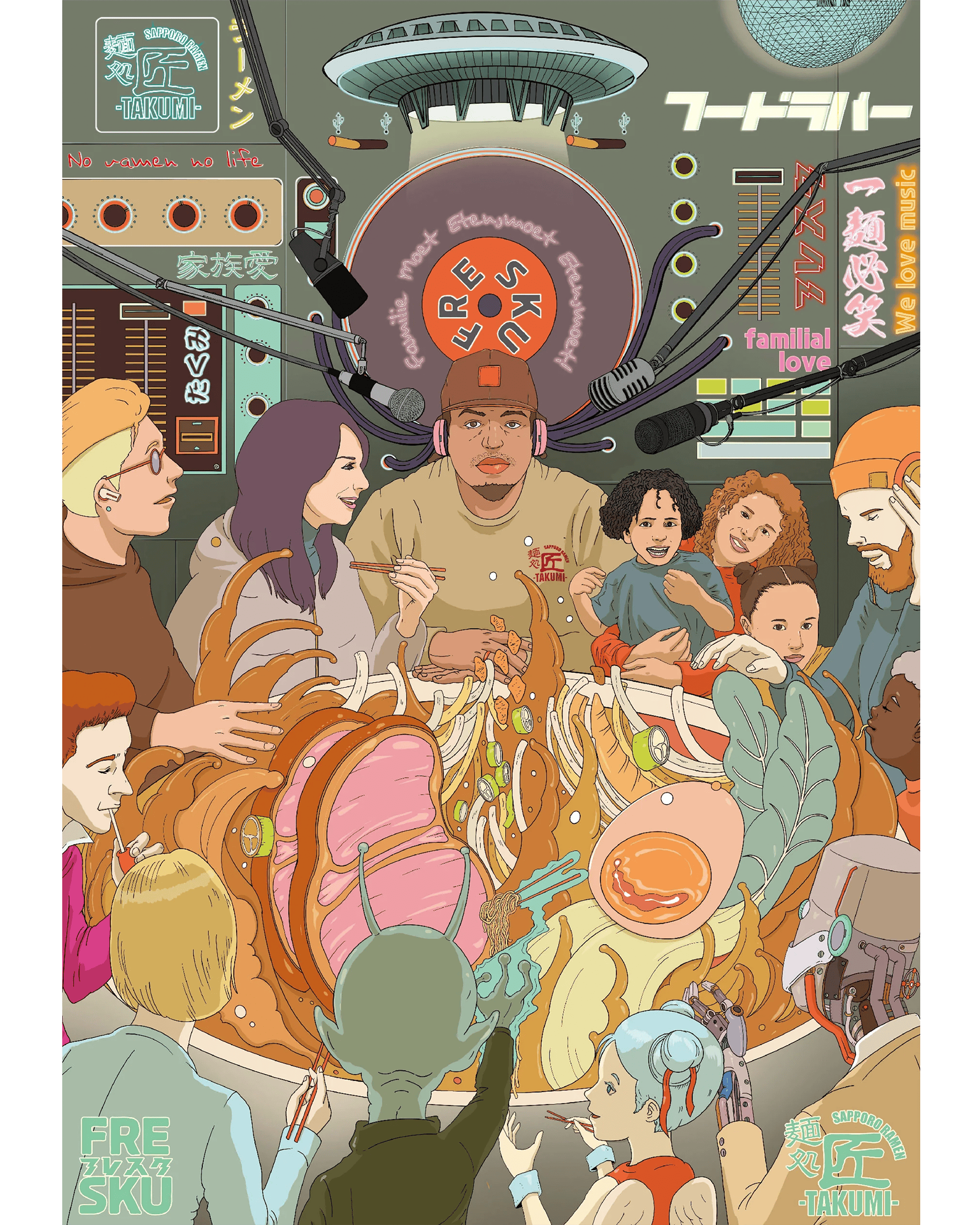 Fresku x Takumi Rond de Tafel (A1 Poster), Bild 1