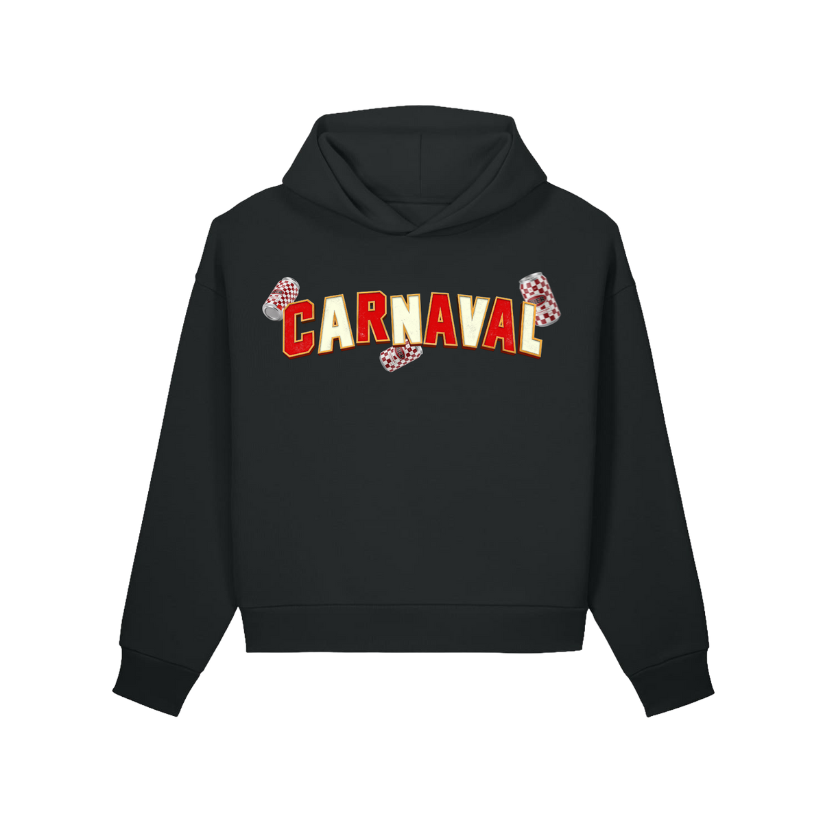 Carnaval (De Film) zwarte hoodie, design Confetti, voorkant