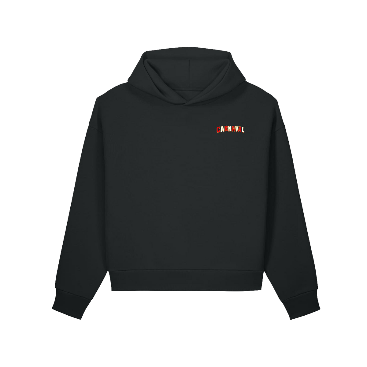 Carnaval (De Film) zwarte hoodie, design Dixi, voorkant