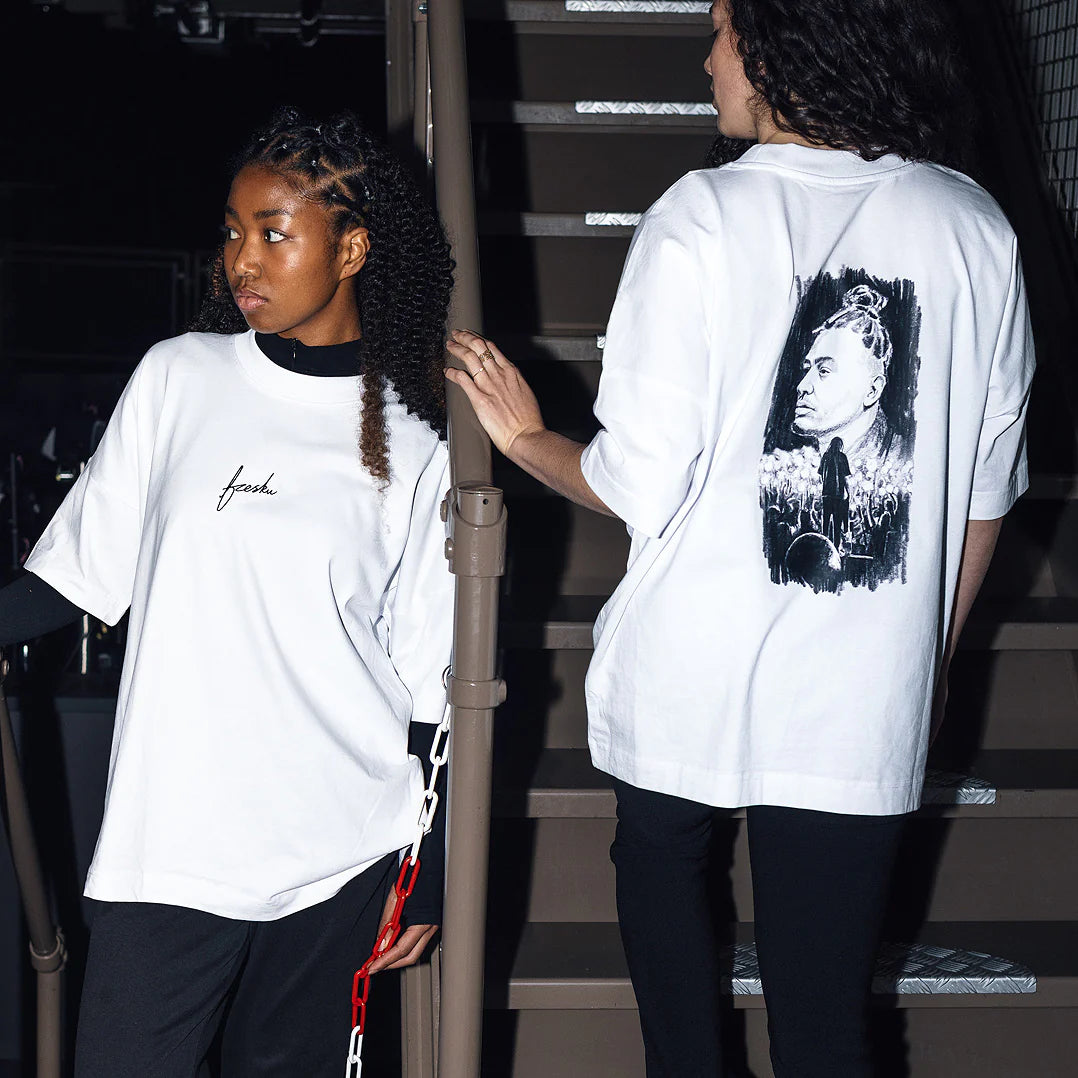 Fresku Oversized T-shirt (Wit), afbeelding 4